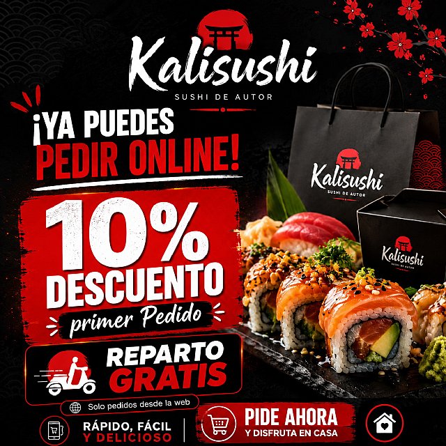 ¡Ya puedes pedir online en Kalisushi!